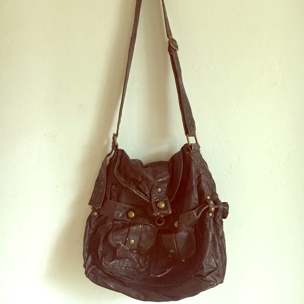 Brown crossbody purse